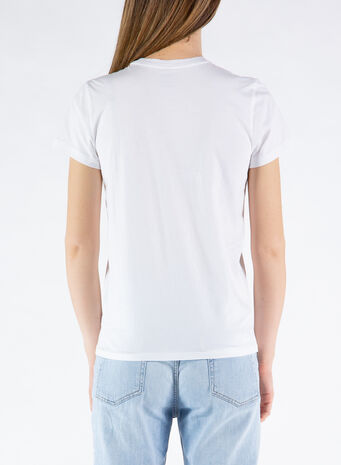 T-SHIRT BASIC LOGO, 001WHITE, small