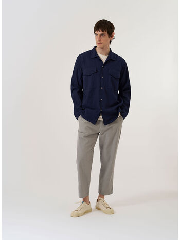 CAMICIA ARTEN SEERSUCKER ATTENDANT, NAVY, small