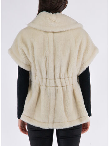 GILET IN TESSUTO TEDDY, 001, small