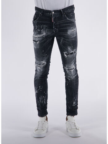 JEANS SUPER SLIM PATCH BLACK DENIM, 900 BLACK, small