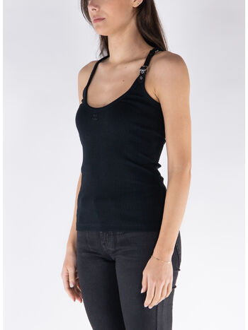 TOP HOLISTIC BUCKLE 90'S RIB, 9999 BLACK, small