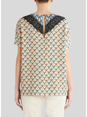 TOP IN CADY CON MOTIVI FLOREALI, 250, small