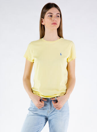 T-SHIRT BASIC LOGO, 044WICKETYELLOW, small