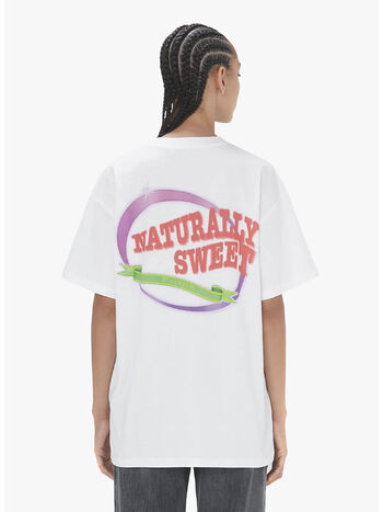T-SHIRT NATURALLY SWEET, 001 WHITE, small