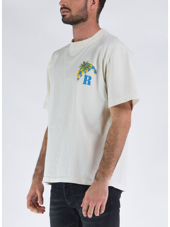 T-SHIRT MOONLIGHT TROPICS TEE, 0611 VTG WHITE, small