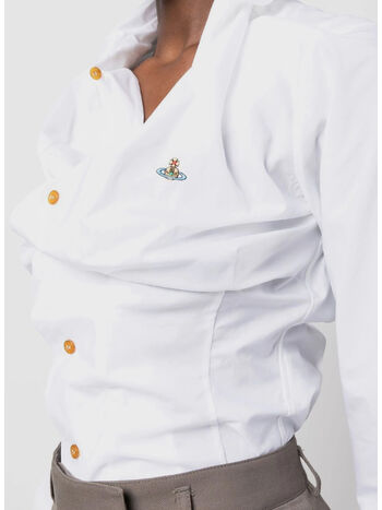 CAMICIA DRUNKEN, A401 WHITE, small
