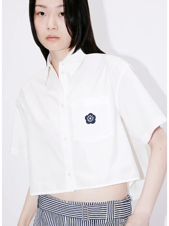 CAMICIA BOKE 2.0 CROPPED, 01 WHITE, small