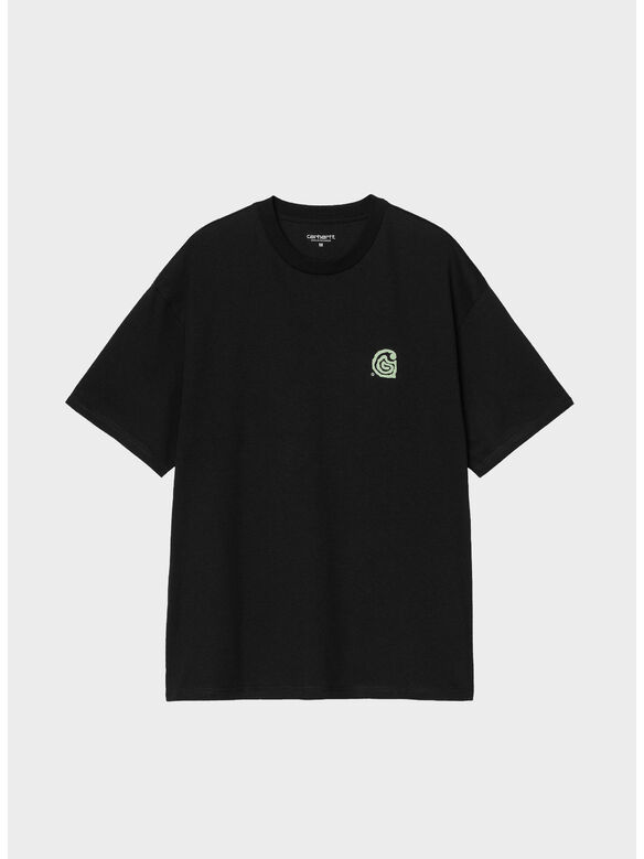 T-SHIRT S/S HELIX, 89XX BLACK, medium