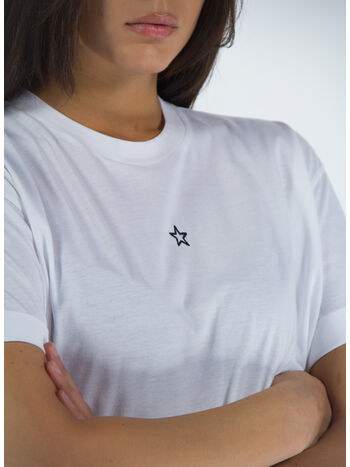 T-SHIRT MINI STAR EMBROIDERY, 9000 PURE WHITE, small