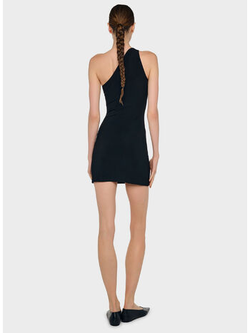 ABITO ONE SHOULDER MINI, BLACK BLACK, small