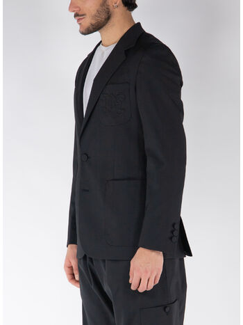 GIACCA BLAZER MONOGRAM, 1010 BLACK BLACK, small