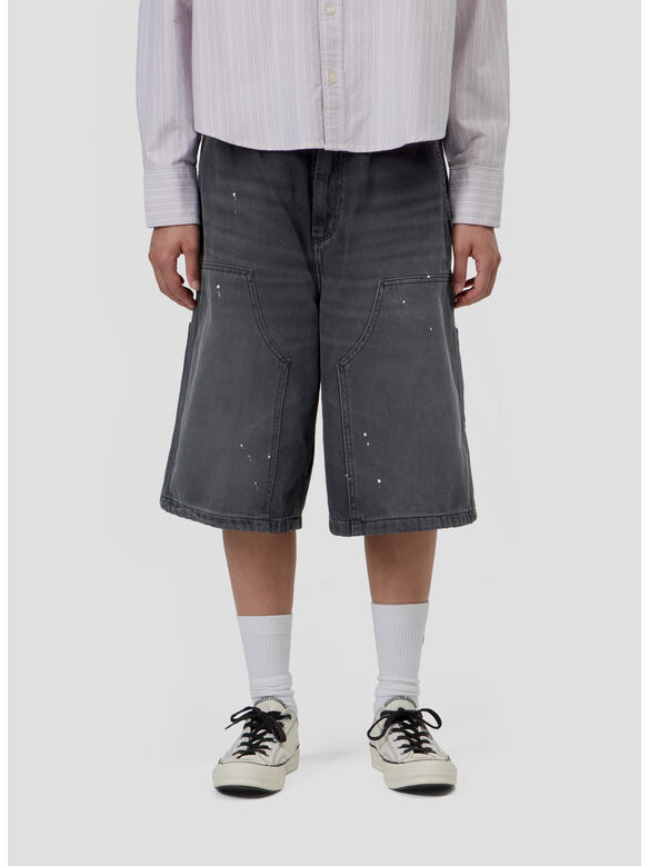 SHORT NIXON, 89EJ Black, destroy wash, splatter, medium