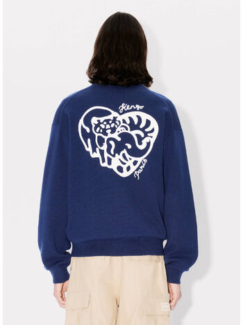 CARDIGAN JUNGLE HEART, 77 MIDNIGHT BLUE, small