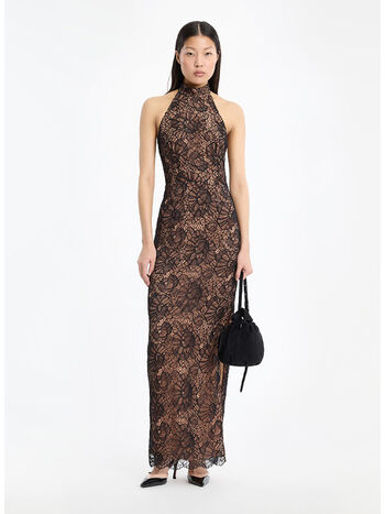 ABITO LACE HALTERNECK, 100 BLACK, small