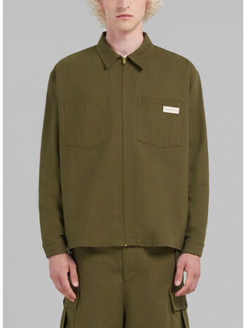 CAMICIA FULL ZIP WORKWEAR, UTC310 LEAV GREEN, small