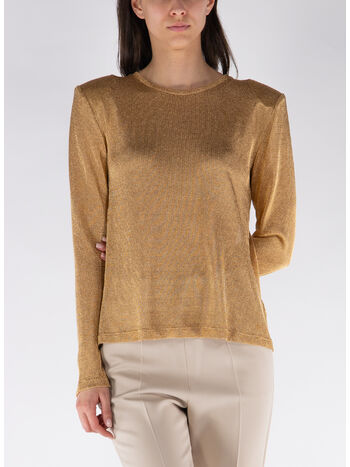 T-SHIRT GIROCOLLO A MANICHE LUNGHE, , small