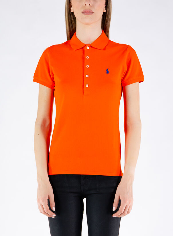 POLO A MANICHE CORTE, 157SAILINGORANGEC731, large