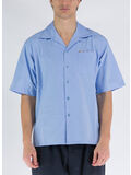 CAMICIA BOWLING IN COTONE TINTO FILO, LOB50, thumb