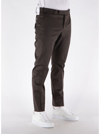 PANTALONE REBEL IN GABARDINA, 0180 MARRONE, small