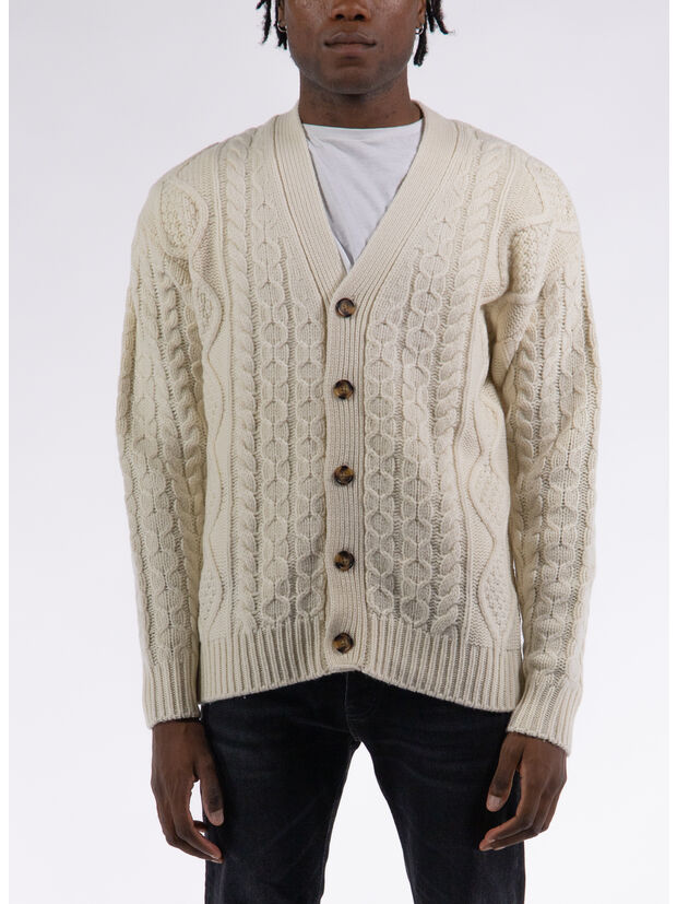 CARDIGAN TORSADES, CM CREAM, large