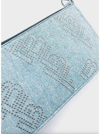 BORSA RACHEL DENIM STUD LEATHER, DNM DENIM, small
