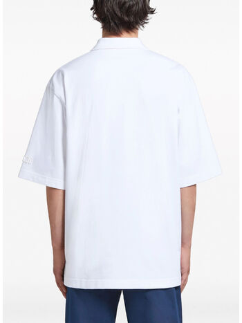 POLO OVERSIZE IN COTONE BIOLOGICO, 00W01 LYLY WHITE, small