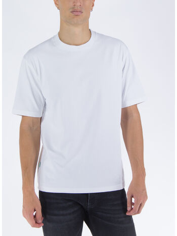 T-SHIRT GIROCOLLO, 01 BIANCO, small