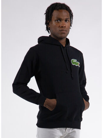 FELPA HOODIE, BLACK, small