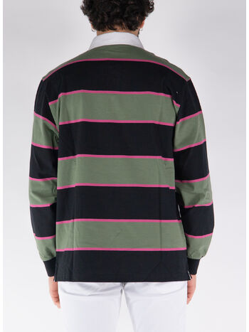 POLO A MANICHE LUNGHE WILT RUGBY, 21FXX WILT STRIPE/DOLLAR GREEN, small