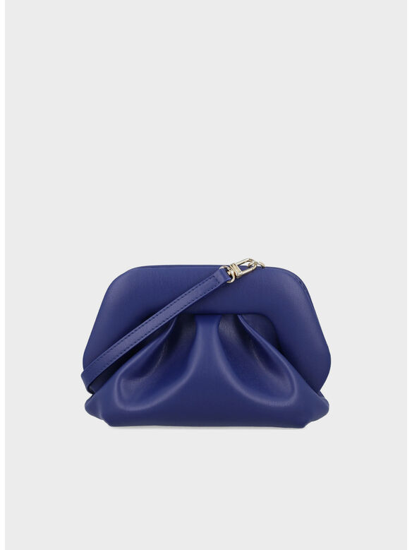 BORSA A MANO GEA VEGAN FABRIC, COBALT BLUE, medium