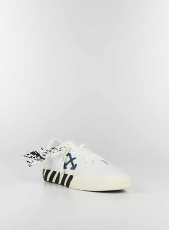 SCARPA BASSA VULCANIZZATA CANVAS, 0146WHITENAVY, small
