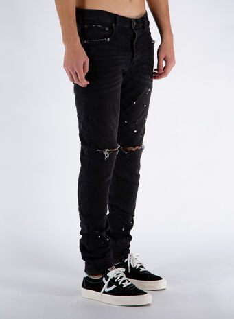 JEANS P001 BLACK OVER SPRAY, , small