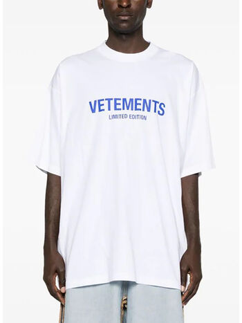 T-SHIRT LIMITED EDITION LOGO, WHITE/BLUE, small