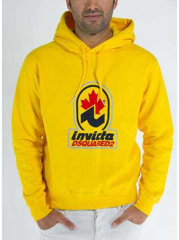 FELPA INVICTA COOL CON CAPPUCCIO, 173 YELLOW, small