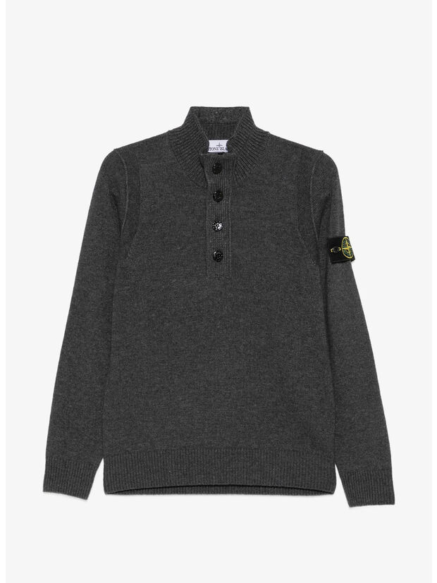 MAGLIONE LAMBSWOOL, V0M62 MELANGE LEAD, large