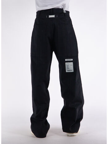 JEANS WIDE, D02-RR7276 BLACK DENIM RAW, small