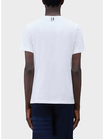 T-SHIRT JERSEY SIDE SLIT TEE, 100 WHITE, small