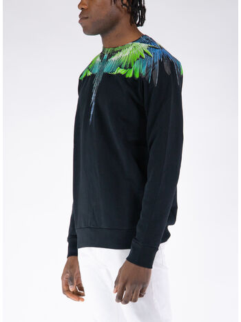 FELPA ICON WINGS, 1050 BLACK LIGHT GREEN, small