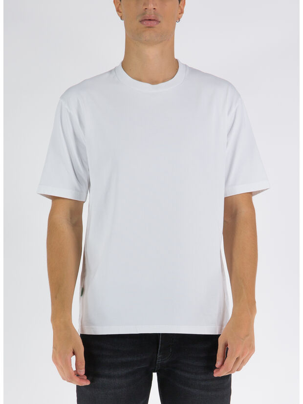 T-SHIRT GIROCOLLO, 01 BIANCO, large