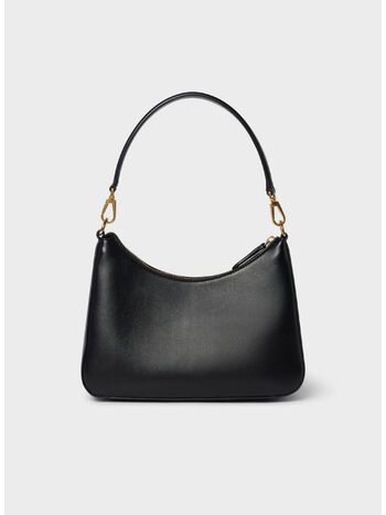 BORSA A TRACOLLA CON LOGO, 1000 BLACK, small