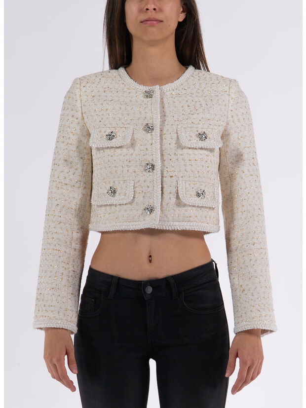 GIACCA CREAM BOUCLE, CREAM, large