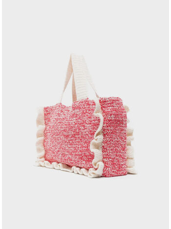 BORSA COTTON CROCHET FRILL, 135 EGRET, small