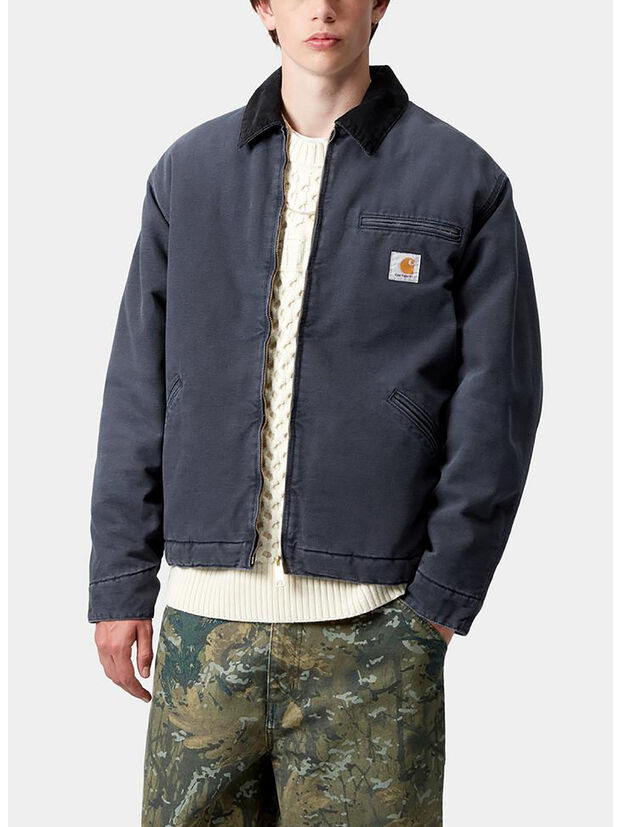 GIUBBOTTO OG DETROIT, 0DI4O DARK NAVY/BLACK STINEE CANVAS, large