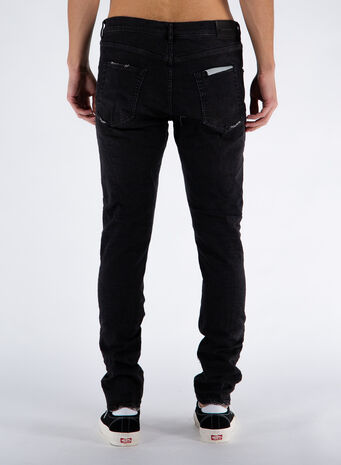 JEANS P001 BLACK OVER SPRAY, , small