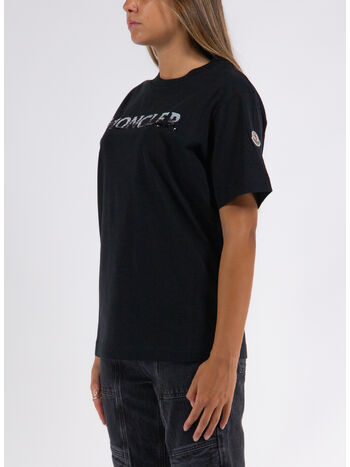 T-SHIRT GIROCOLLO CON LOGO, , small