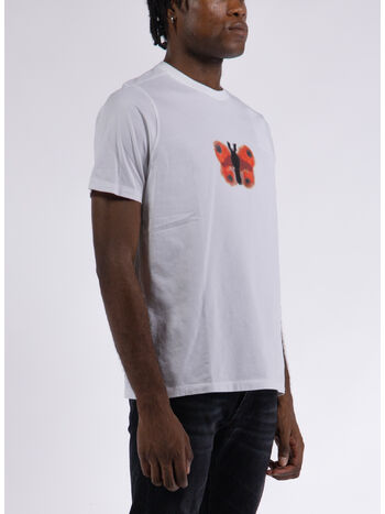T-SHIRT ROP BUTTERFLY, WHITE, small