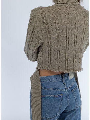 PULLOVER IN MAGLIA TRECCIATA, 110, small