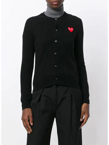 CARDIGAN CON CUORE, BLACK, small