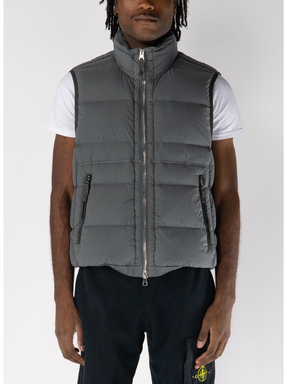 GILET SEAMLESS TUNNEL NYLON DOWN-TC, V006B CEMENT, medium