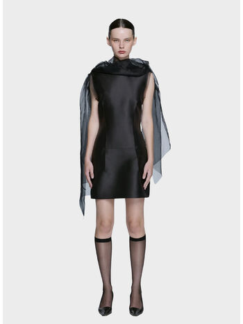 ABITO SHIFT, 1086 Black satin, small